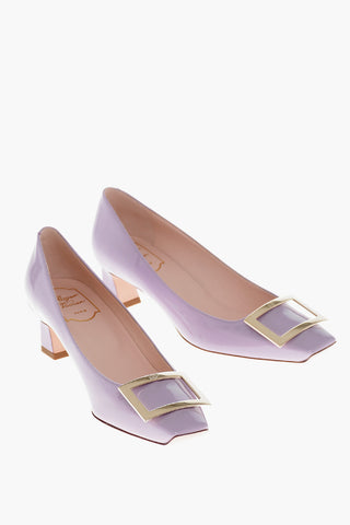 Patent Pumps TROMPETTE With Front Buckle 5cm