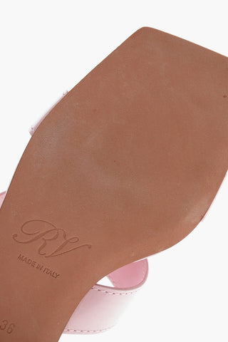 Slides in Pelle NEW METAL con Suola in Cuoio