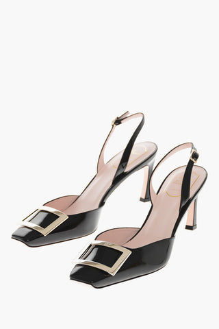 Pumps Slingback TROMPETTE in Vernice 8cm