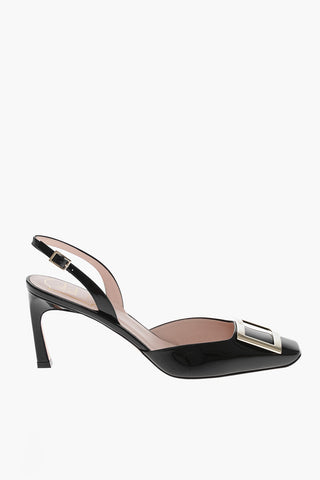 Pumps Slingback TROMPETTE in Vernice 8cm