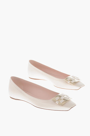 Ballerine in Pelle TROMPETTE con Fibbia Frontale