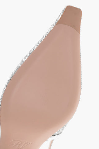 Slingback-Pumps Aus Paillettenbesetztem Leder MINI BUCKLE 6cm