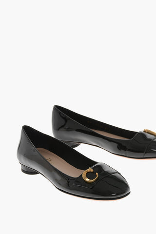 Patent Ballerinas C'EST DIOR with Front Monogram