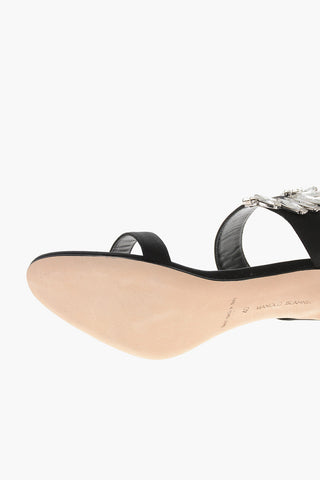 Sandali in Satin CHIVELA con Dettaglio Gioiello 10cm