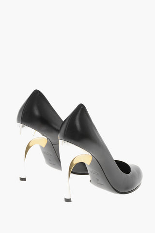 Pumps in Pelle FAUN LUX con Tacco Ricurvo 10cm