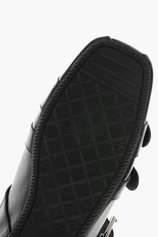 Ballerinas PUNK aus Leder mit eckiger Spitze