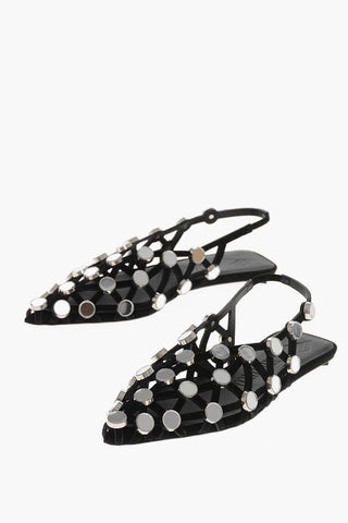 Ballerine Slingback GRID con Dettagli a Specchio