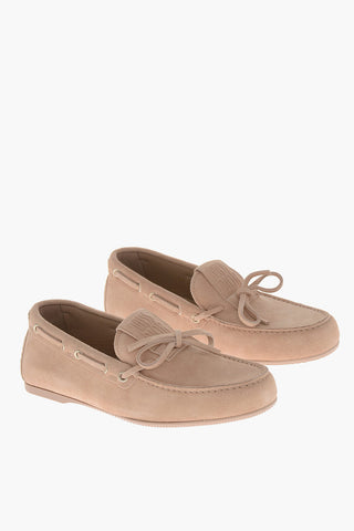 Mocassini in Suede MISS DIOR con Fiocco Frontale