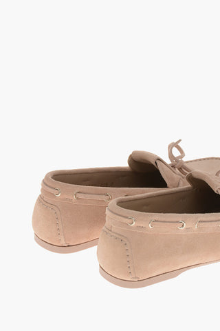 Mocassini in Suede MISS DIOR con Fiocco Frontale