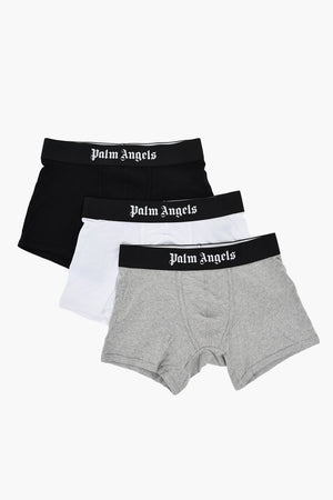 Set 3 Paia di Boxer a Tinta Unita con Banda Logata
