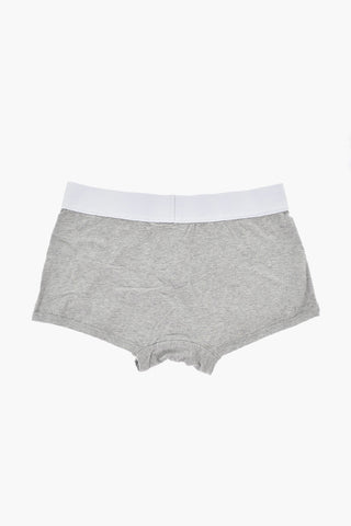 Set 3 Paia di Boxer in Cotone Stretch con Banda Elastica Logata
