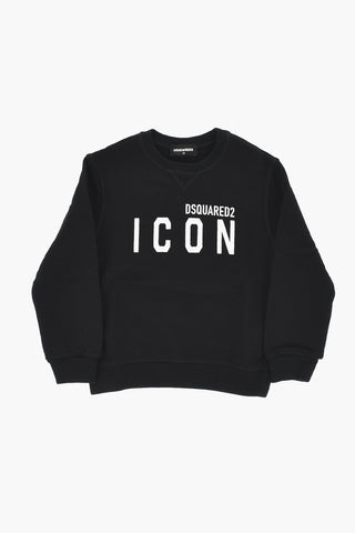 ICON 기모 면 크루넥 스웨트셔츠 RELAX 프린트 로고