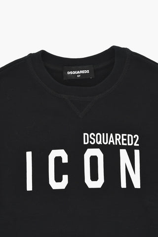 ICON 기모 면 크루넥 스웨트셔츠 RELAX 프린트 로고