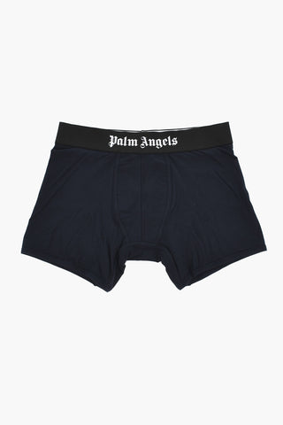 Set aus 3 Paar einfarbige Boxershorts mit Logobund