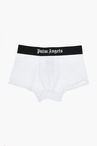 Set 2 Paia di Boxer in Cotone Stretch con Banda Elastica Logata