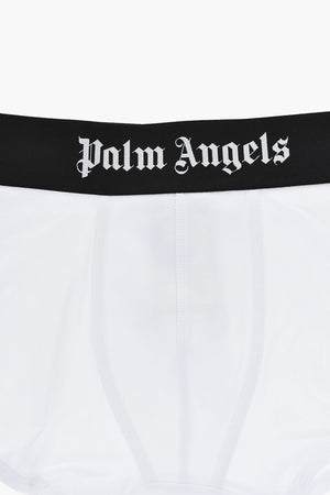 Set Of 2 Stretch Cotton Boxer Briefs With Branded Elastic Waistband