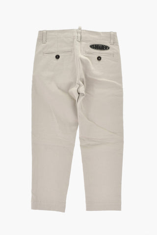 Single-Pleat Cotton Trousers
