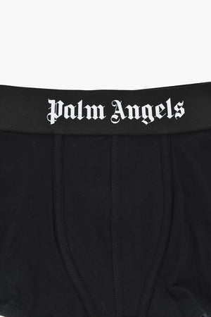 Set Of 2 Pairs Of Solid-Color Boxers With Contrast Logo