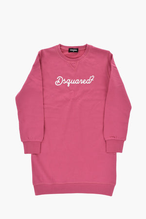 Langärmeliges Sweatkleid mit aufgedrucktem Logo