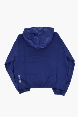 Felpa in Cotone e Nylon con Chiusura Zip 