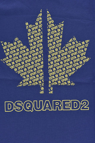 T-Shirt Girocollo SLOUCH FIT in Jersey di Cotone con Stampa sul Fronte