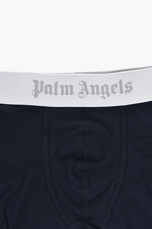 Set Of 2 Stretch Cotton Boxer Briefs With Branded Elastic Waistband