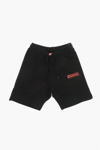 Brushed Cotton Shorts With Elastic Waist