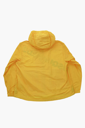 Giacca a Vento in Tinta Unita con Logo Stampato