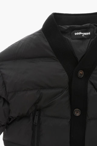 Einfarbiger Bomber mit Wollbesatz
