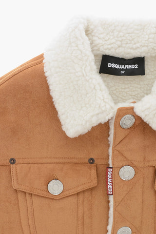 민소매 비건 가죽 재킷