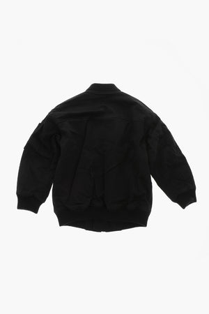 Bomber Imbottito con Logo Ricamato