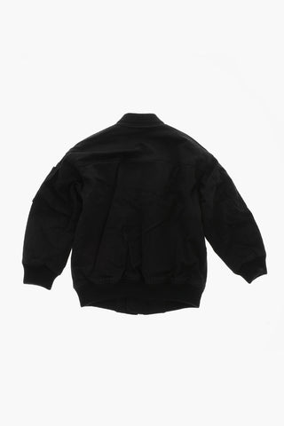 Bomber Imbottito con Logo Ricamato