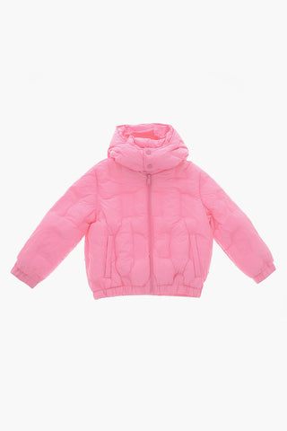 Wattierte Jacke mit abnehmbarer Kapuze