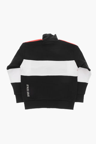 SPORT EDTN.08 Nylon Sweatshirt COOL FIT with Logo Tape