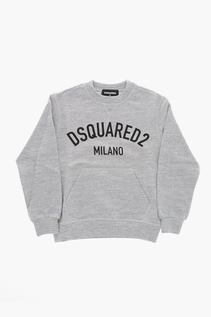 Relaxed-Fit Cotton Crewneck Sweatshirt with Patch Pocket