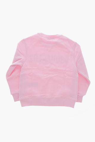 Felpa Girocollo Relax Fit in Cotone con Logo