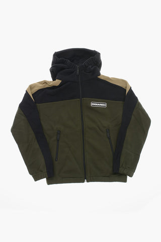 Color Block Sweatshirt with Embossed Logo
