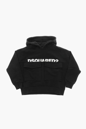 Felpa Hoodie in Cotone con Logo