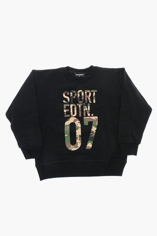SPORT EDTN.08 Cotton Crewneck Sweatshirt SLOUCH FIT with Camouflage Print