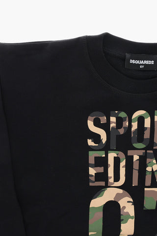 SPORT EDTN.08 Cotton Crewneck Sweatshirt SLOUCH FIT with Camouflage Print