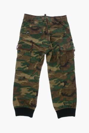 Camouflage Cargo Pants With Monogram