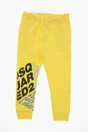 Cotton Joggers with Side Logo