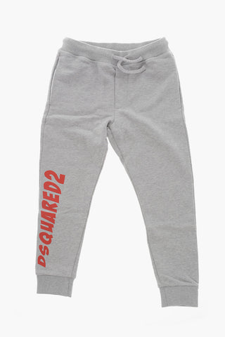 Cotton Joggers with Side Logo