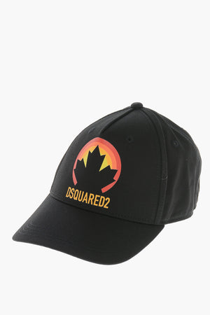 Cotton Baseball Cap with Front Print