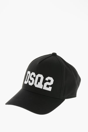 Cotton Baseball Cap with Contrast Monogram