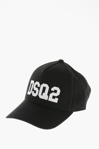 Cotton Baseball Cap with Contrast Monogram
