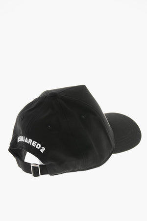 Cotton Baseball Cap with Contrast Monogram