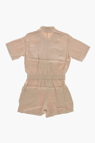 새틴 유틸리티 점프수트 JVENY 모노그램