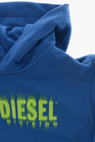 Hoodie aus Baumwolle SGINNHOODL5 mit verblasstem Logo