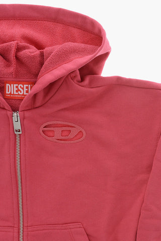 Solid-Color Hoodie SFPERU A with Monogram Cut-Out